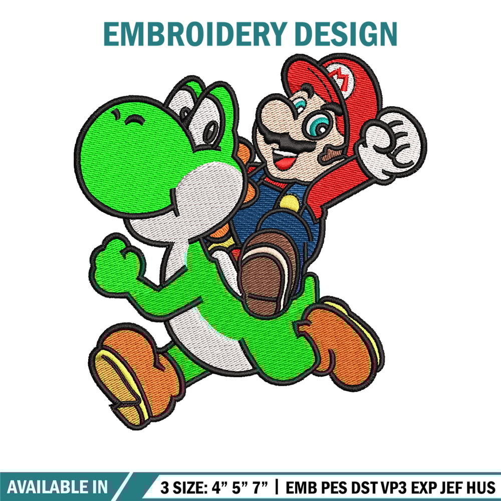Mario game embroidery design, Mario game embroidery, logo design, Embroidery file, game shirt, Instant download..jpg