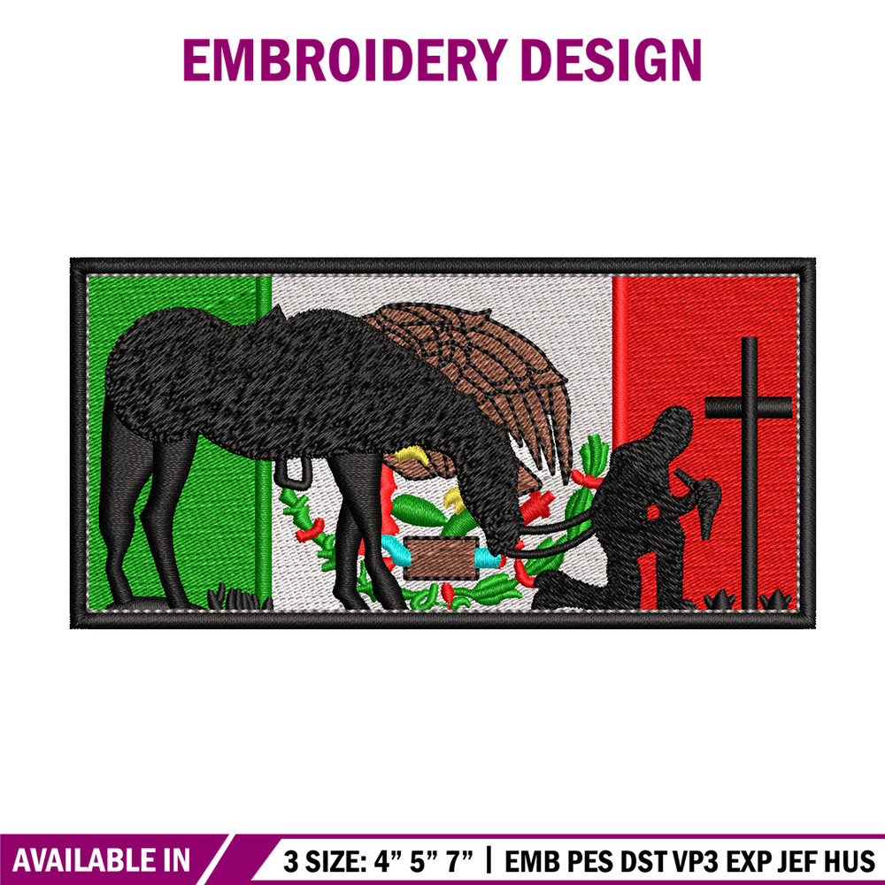 Mexico flah embroidery design, Mexico Flah embroidery, logo design, Embroidery file, logo shirt, Instant download..jpg