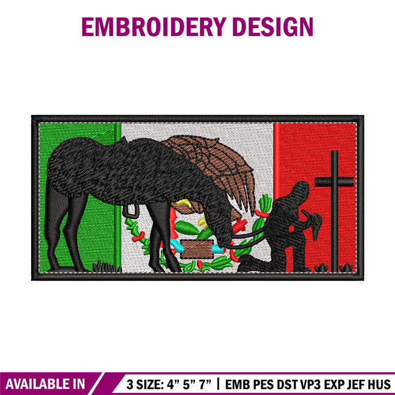 Mexico flah embroidery design, Mexico Flah embroidery, logo design, Embroidery file, logo shirt, Instant download..jpg