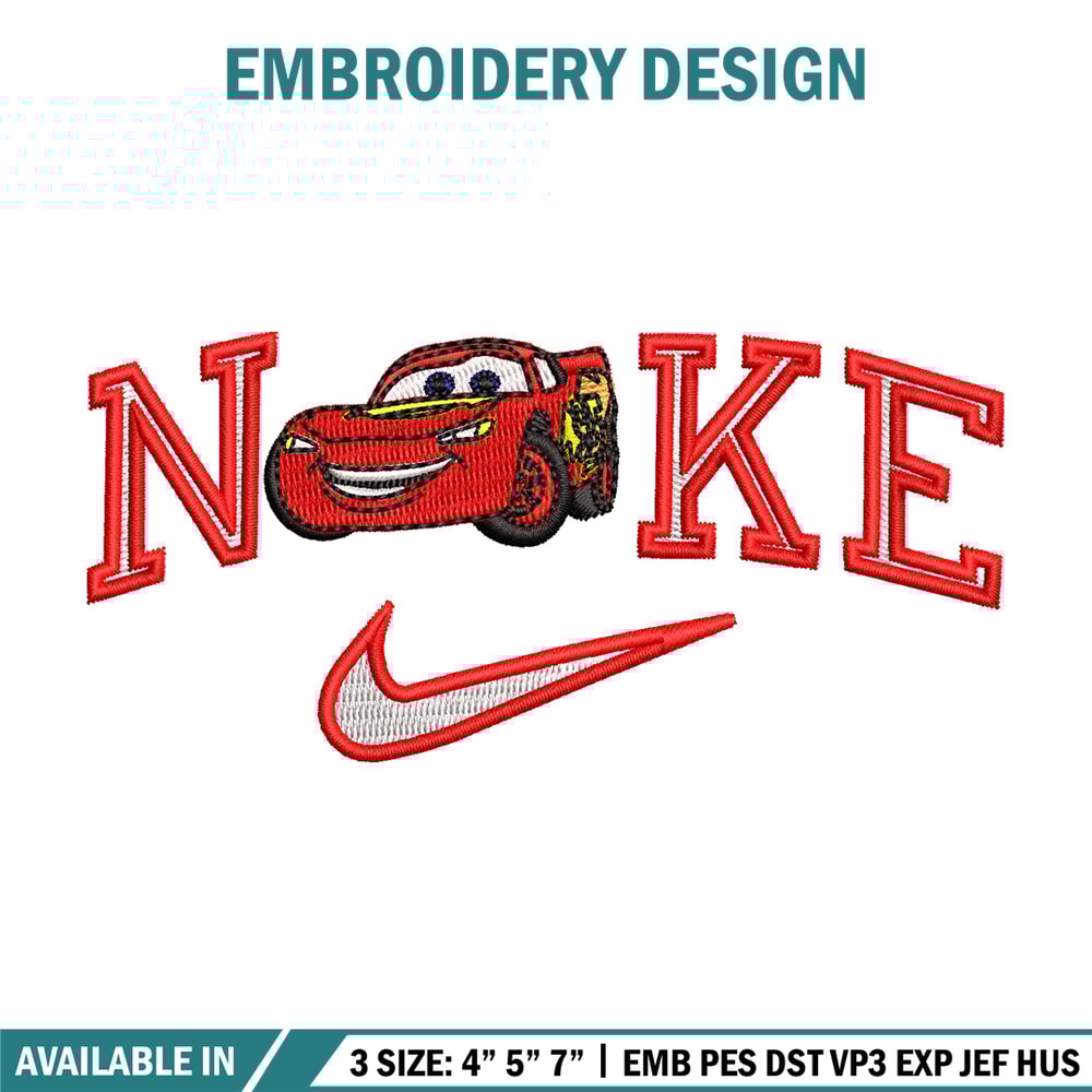 Mcqueen nike embroidery design, Mcqueen embroidery, Embroidery file, Embroidery shirt, Nike design,Digital download.jpg