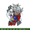 Songoku hair white embroidery design, Dragon ball embroidery, anime design, anime shirt, Digital download.jpg