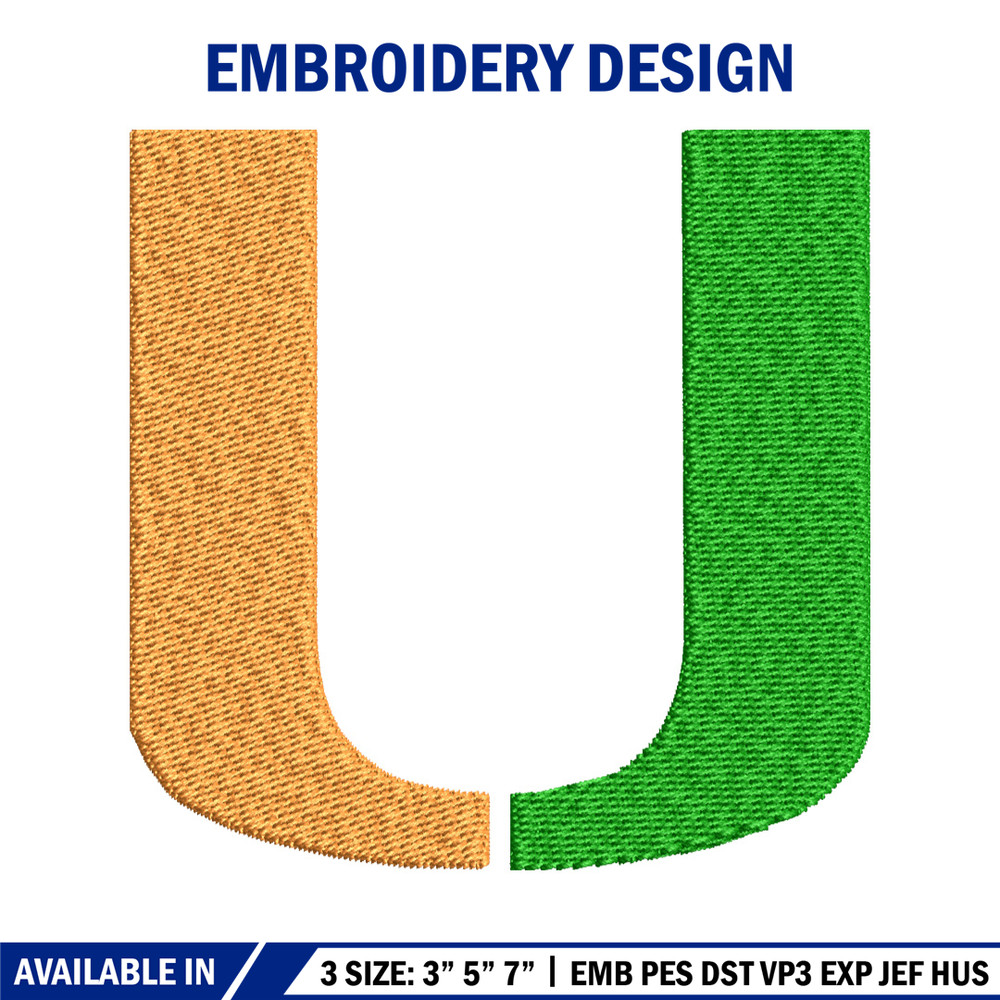 Miami Hurricanes embroidery design, Miami Hurricanes embroidery, logo Sport, Sport embroidery, NCAA embroidery.jpg
