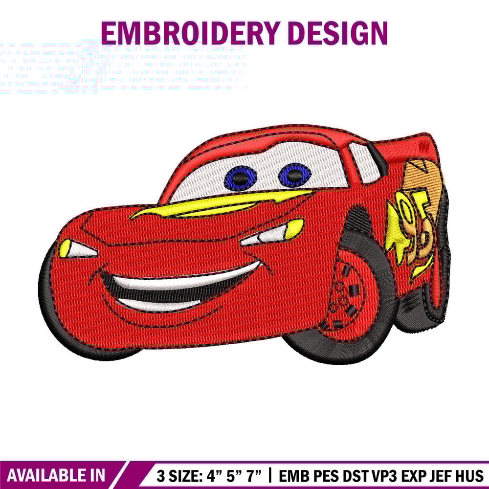 Mcqueen embroidery design, Mcqueen embroidery, Embroidery file, Embroidery shirt, Emb design,Digital download.jpg