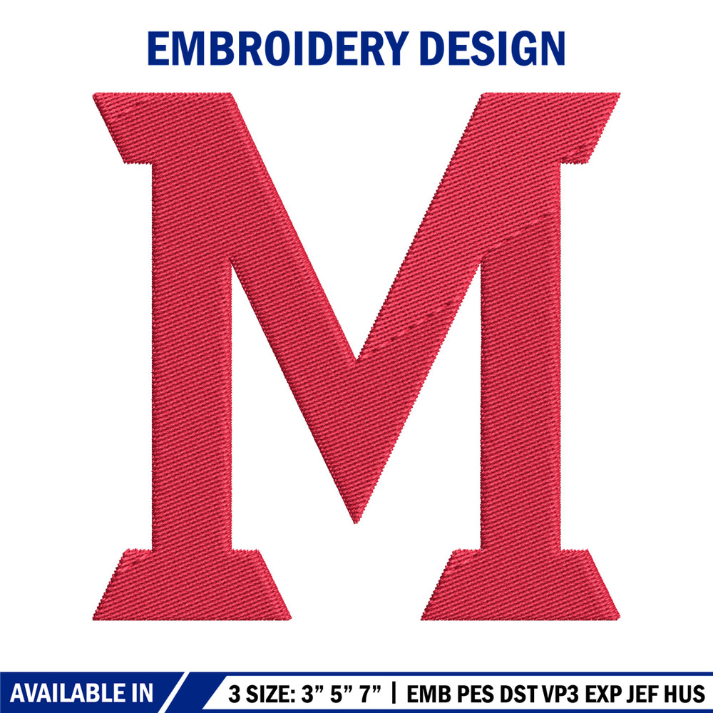 Miami RedHawks embroidery design, Miami RedHawks embroidery, logo Sport, Sport embroidery, NCAA embroidery..jpg
