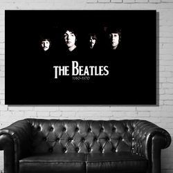 beatles black & white drawing, the beatles poster,the beatles wall art, music room wall art canvas wall art,gift for kid