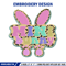 Mini bunny Logo embroidery design, Mini bunny embroidery, logo design, embroidery file, logo shirt, Digital download..jpg