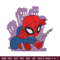 Spaiderman chibi logo embroidery design, Spaiderman chibi embroidery, Embroidery shirt, logo design, Instant download.jpg
