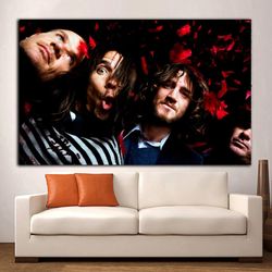 red hot chili peppers canvas art, musical artist poster, rock band poster, funk punk and metal music poster, ready to ha