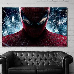 spiderman canvas wall art,miles morales poster print,spiderman poster print, spiderman movie poster print, spiderman can