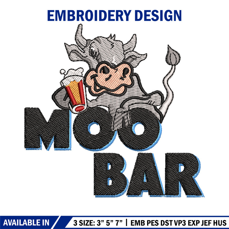 Moo Bar logo embroidery design, Moo Bar embroidery, logo shirt, logo design, Embroidery shirt, Digital download..jpg