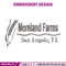 Moreland Farms logo embroidery design, Moreland embroidery, logo shirt, logo design, Embroidery shirt, Digital download..jpg
