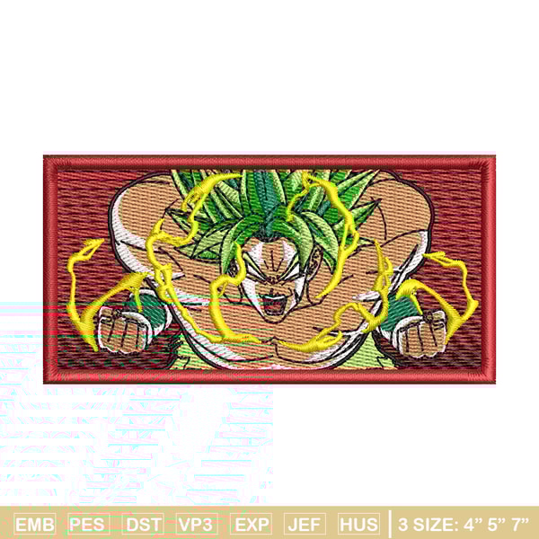 Super Broly embroidery design, Dragon Ball embroidery, anime design, embroidery file, anime shirt, Digital download.jpg