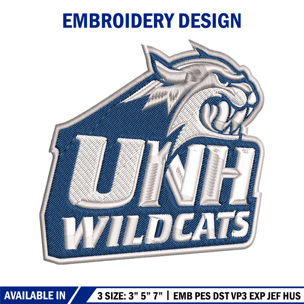 New Hampshire Wildcats embroidery, New Hampshire Wildcats embroidery, embroidery file, Sport embroidery, NCAA embroidery.jpg