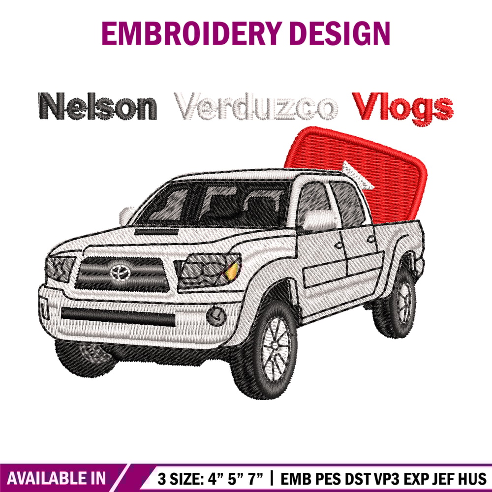 Nelson Verduzco vlogs embroidery design, logo embroidery, logo design, logo shirt, Embroidery shirt, Instant download.jpg
