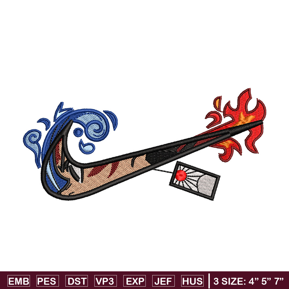 Tanjiro kamado Nike embroidery design, Kimetsu no Yaiba embroidery, embroidery file, anime design, Digital download.jpg