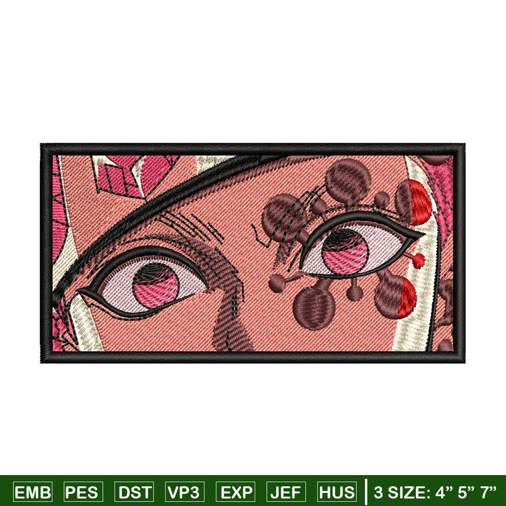 Tengen eyes embroidery design, Kimetsu no Yaiba embroidery, embroidery file, anime design, anime shirt, Digital download.jpg