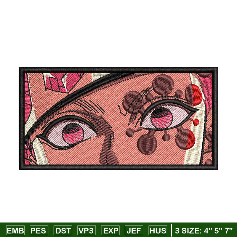 Tengen eyes embroidery design, Kimetsu no Yaiba embroidery, embroidery file, anime design, anime shirt, Digital download.jpg