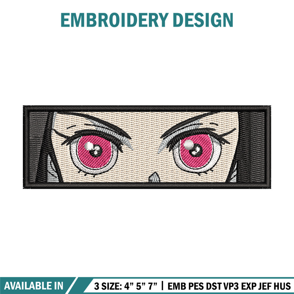 Nezuko eyes embroidery design, Neuzko embroidery, Anime design, Embroidery shirt, Embroidery file, Digital download.jpg