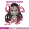 Nezuko angry embroidery design, Neuzko embroidery, Anime design, Embroidery shirt, Embroidery file, Digital download.jpg