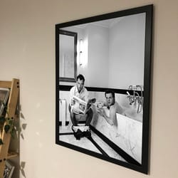 ewan mcgregor, jude law in the bathroom poster, funny bathroom, bnw print,noframed, gift.jpg