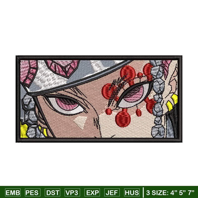Tengen Uzui eyes embroidery design, Kimetsu no Yaiba embroidery, anime design, anime shirt, Digital download.jpg
