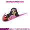 Nezuko cute nike embroidery design, Neuzko embroidery, Anime design, Embroidery shirt, Embroidery file, Digital download.jpg