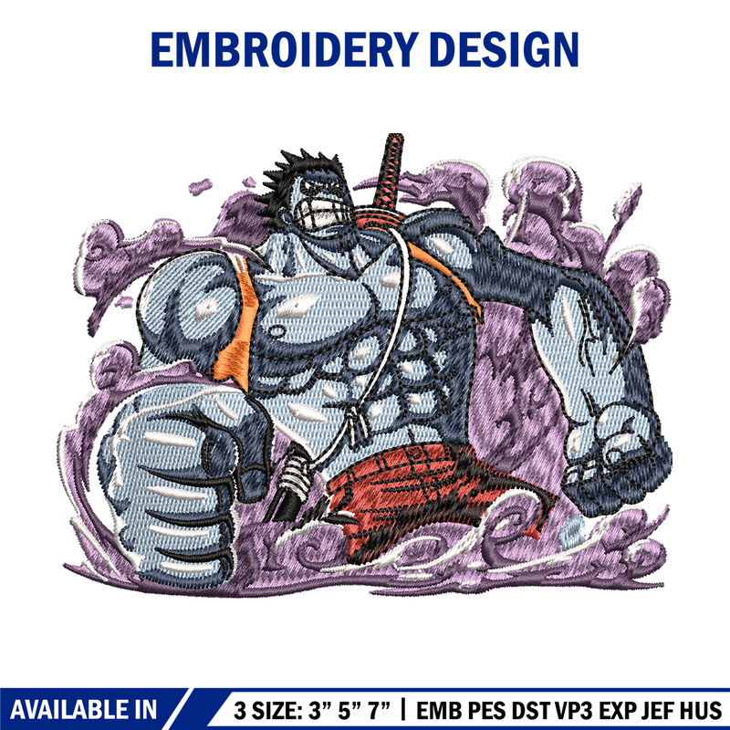 Nightmare Luffy embroidery design, One Piece embroidery, embroidery file, anime design, anime shirt, Digital download.jpg