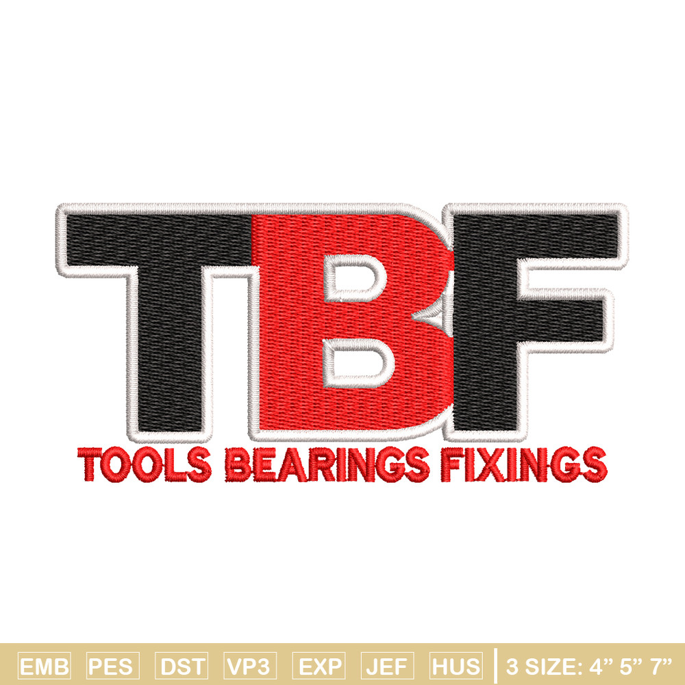 TBF logo embroidery design, TBF logo embroidery, logo design, logo shirt, Embroidery shirt, Instant download.jpg