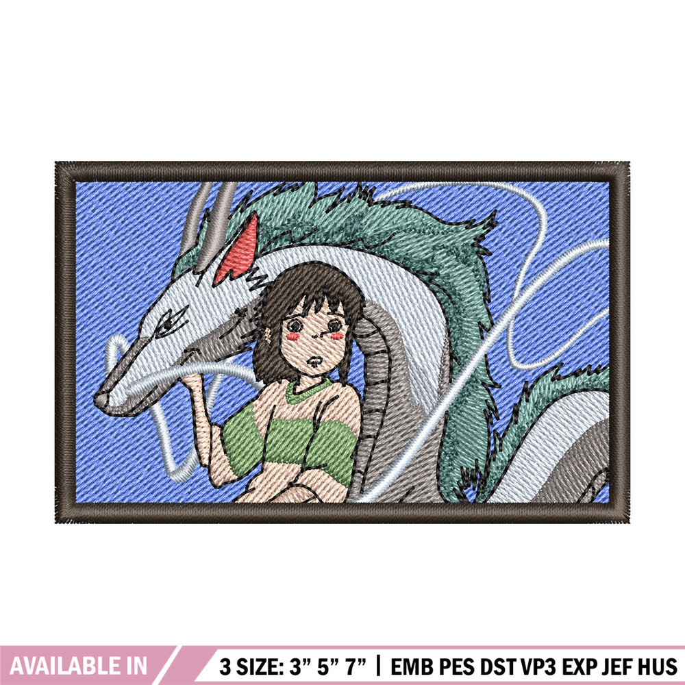Chihiro embroidery design, Ghibli embroidery, Anime design, Embroidery shirt, Embroidery file,Digital download.jpg