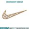 Nike brown embroidery design, Nike embroidery, Nike design, Embroidery shirt, Embroidery file, Digital download.jpg