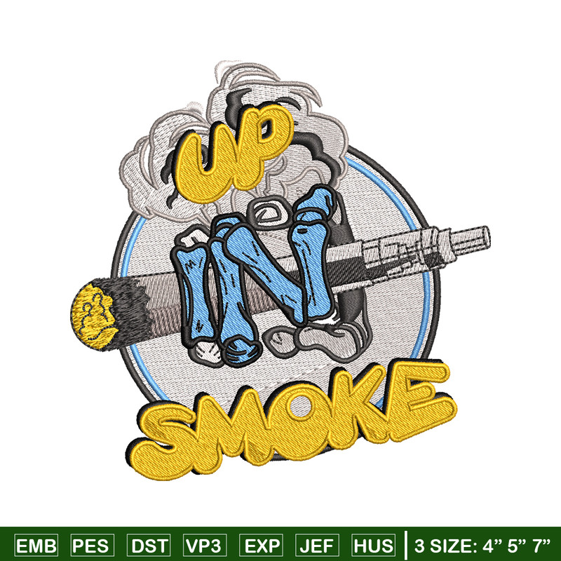 Up In Smoke logo embroidery design, Up In Smoke logo embroidery, Embroidery shirt, logo design, Instant download.jpg