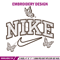 Nike butterfly embroidery design, logo embroidery, logo design, logo shirt, digital download.jpg