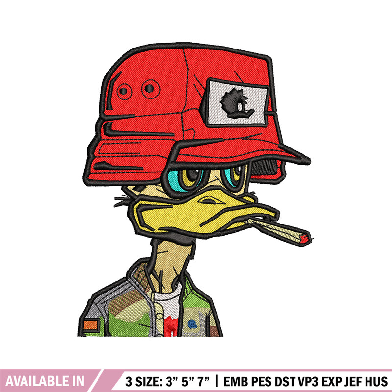 Commando duck Logo embroidery design, duck embroidery, logo design, Embroidery shirt, logo shirt, Instant download.jpg