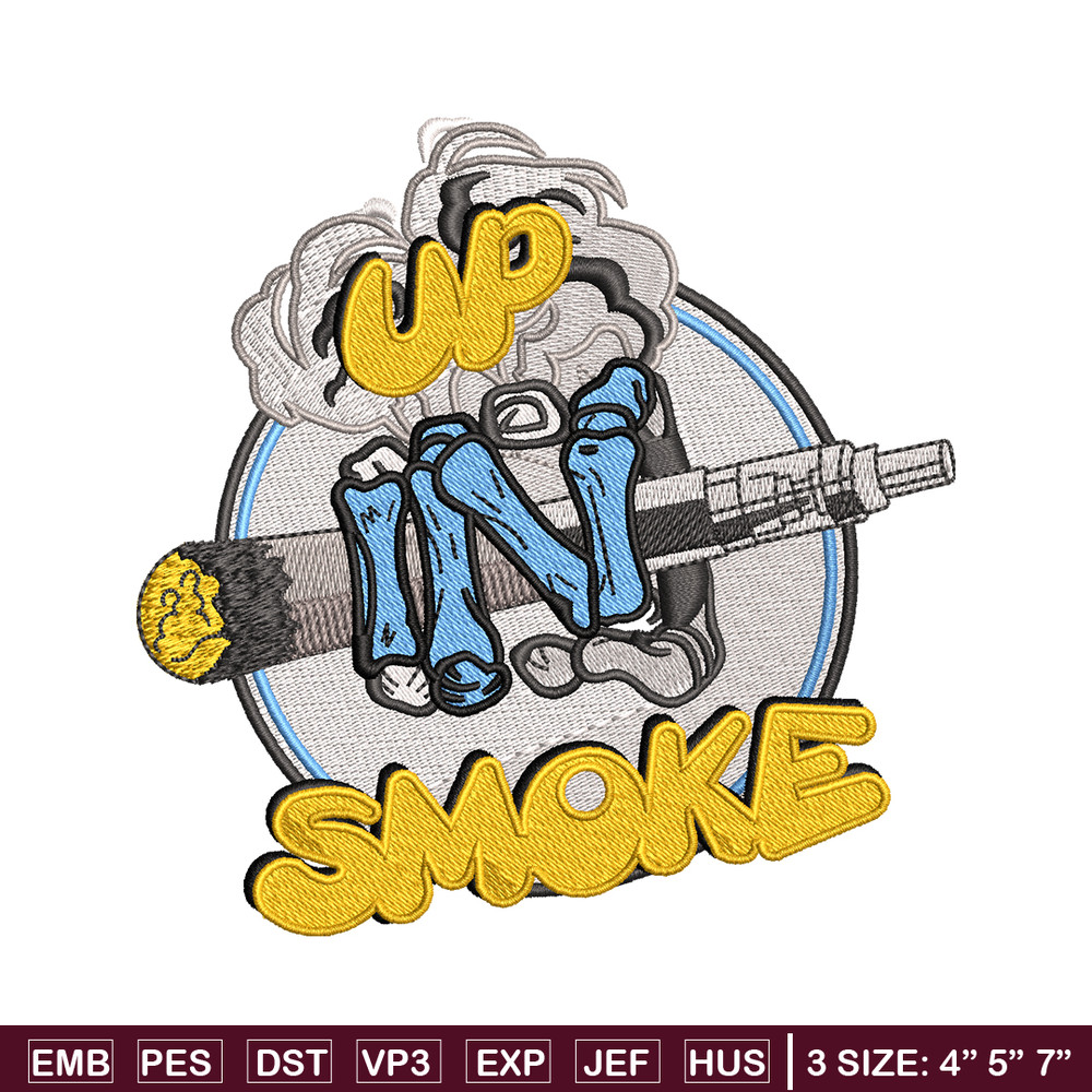 Up In Smoke logo embroidery design, Up In Smoke logo embroidery, Embroidery shirt, logo design, Instant download.jpg
