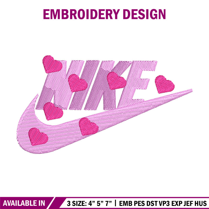 Nike heart embroidery design, Nike embroidery, Nike design, Embroidery shirt, Embroidery file, Digital download.jpg