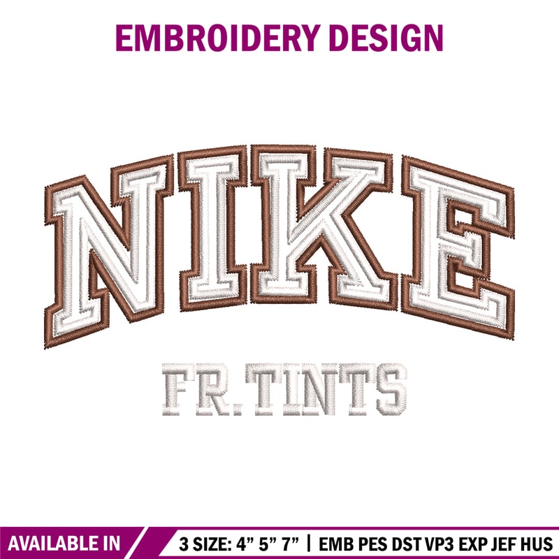 Nike fr tints embroidery design, Nike embroidery, Nike design, Embroidery shirt, Embroidery file,Digital download.jpg