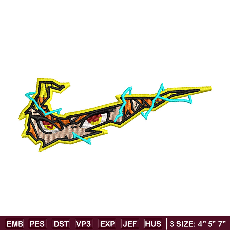 Zenitsu eyes Nike embroidery design, Kimetsu no Yaiba embroidery, embroidery file, anime design, Digital download.jpg