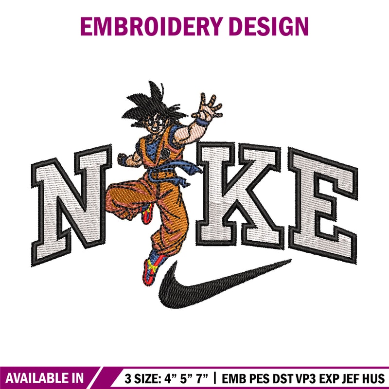 Nike goku man embroidery design, Nike embroidery, Anime design, Embroidery shirt, Embroidery file, Digital download.jpg
