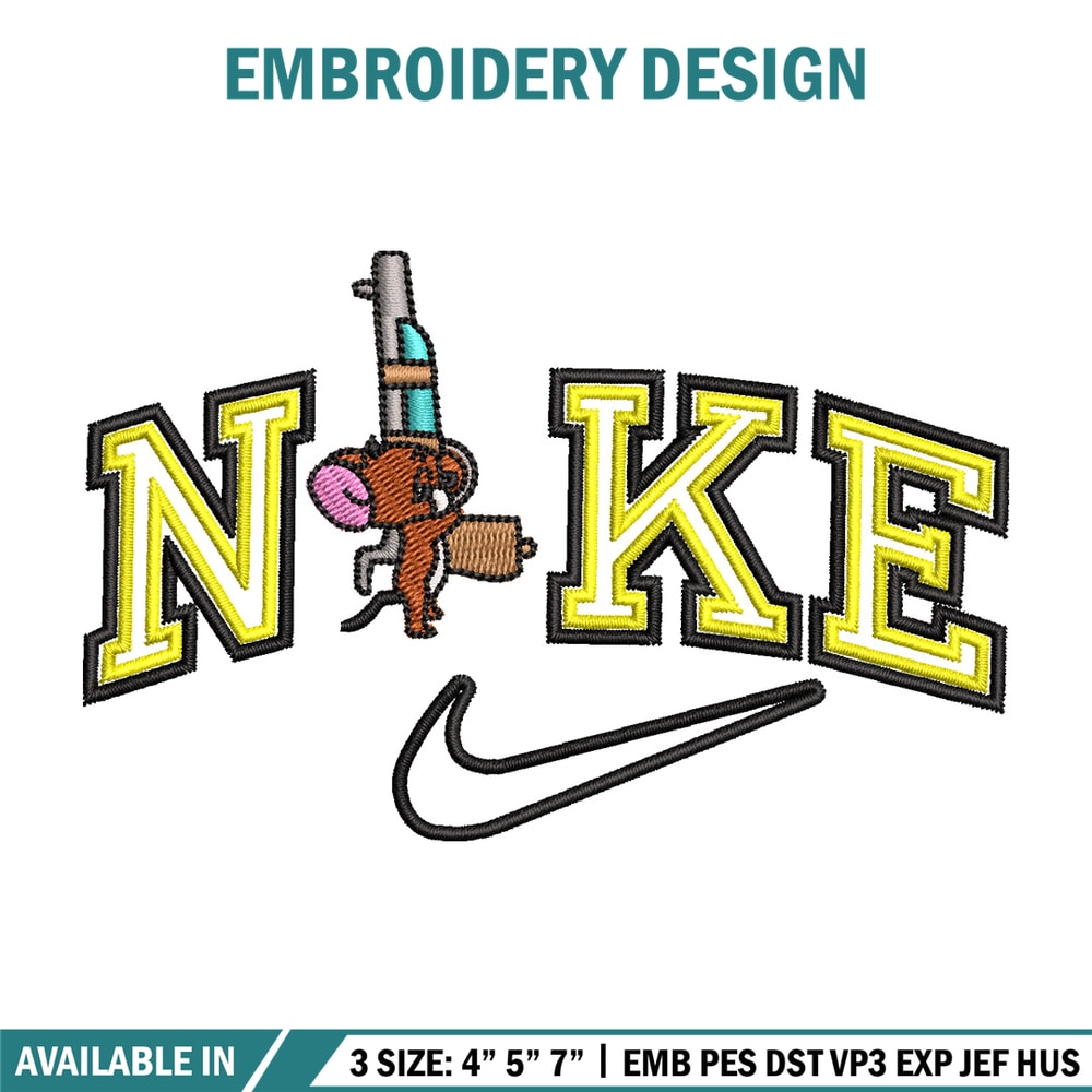 Nike jerry embroidery design, Tom jerry embroidery, Nike design, Embroidery shirt, Embroidery file,Digital download.jpg