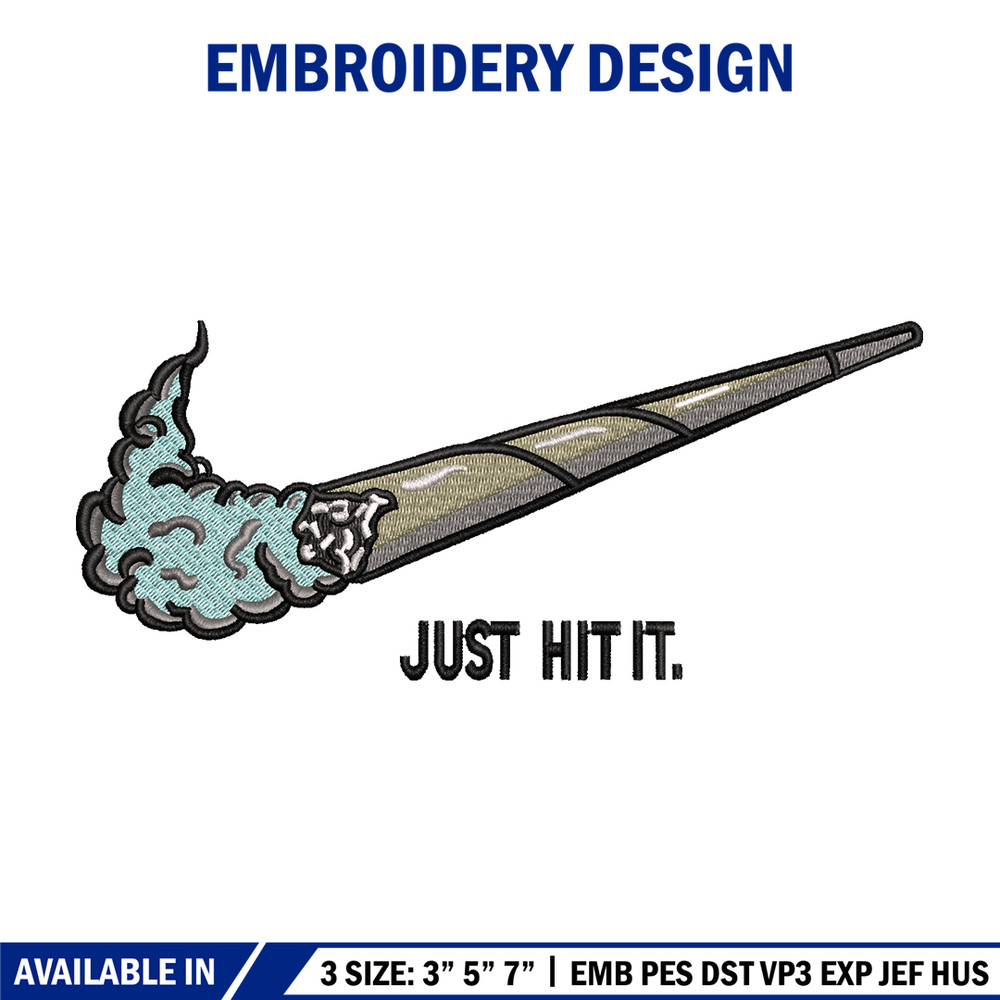 Nike Just Hit It embroidery design, Nike embroidery, Nike design, logo shirt, Embroidery shirt, Instant download..jpg