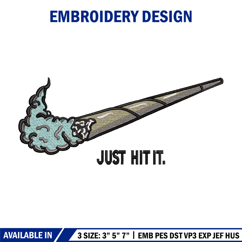 Nike Just Hit It embroidery design, Nike embroidery, Nike design, logo shirt, Embroidery shirt, Instant download..jpg