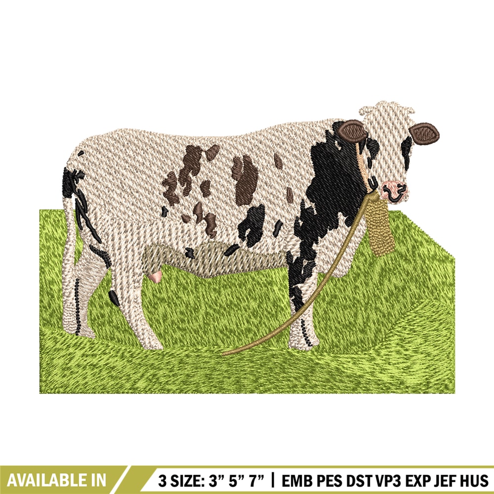 Dairy cow embroidery design, Dairy cow embroidery, logo design, Embroidery shirt, logo shirt, Instant download.jpg
