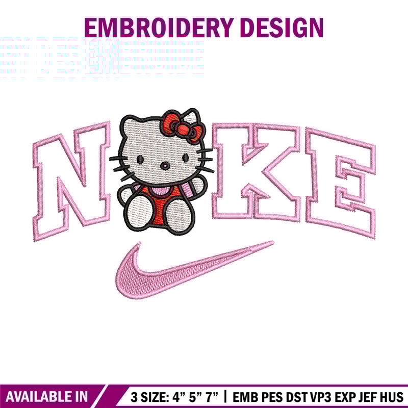Nike kitty embroidery design, Kitty embroidery, Nike design, Embroidery shirt, Embroidery file, Digital download.jpg