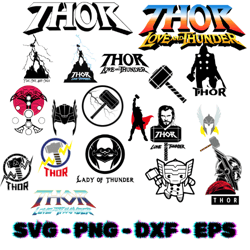 thor love and thunder bundle svg, thor love and thunder svg, thor svg, avengers svg, superhero svg, marvel svg