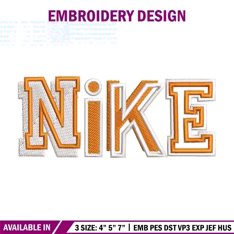 Nike orange logo embroidery design, Nike embroidery, Nike design, Embroidery shirt, Embroidery file,Digital download.jpg