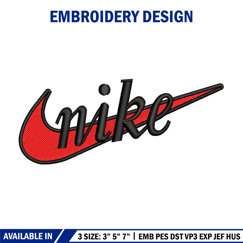 Nike red logo embroidery design, Nike embroidery, Nike design, Embroidery file,Embroidery shirt, Digital download.jpg