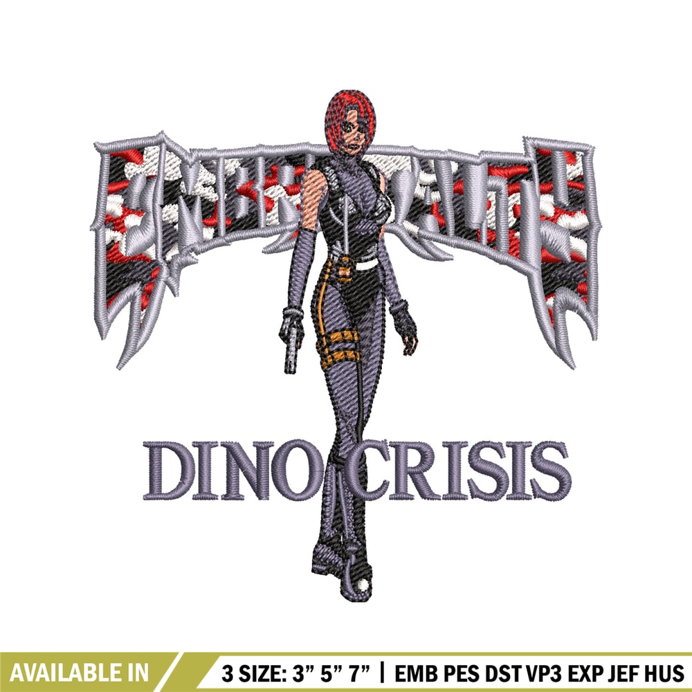 Dino Crisis embroidery design, Dino Crisis embroidery, logo design, embroidery file, logo shirt, Digital download..jpg
