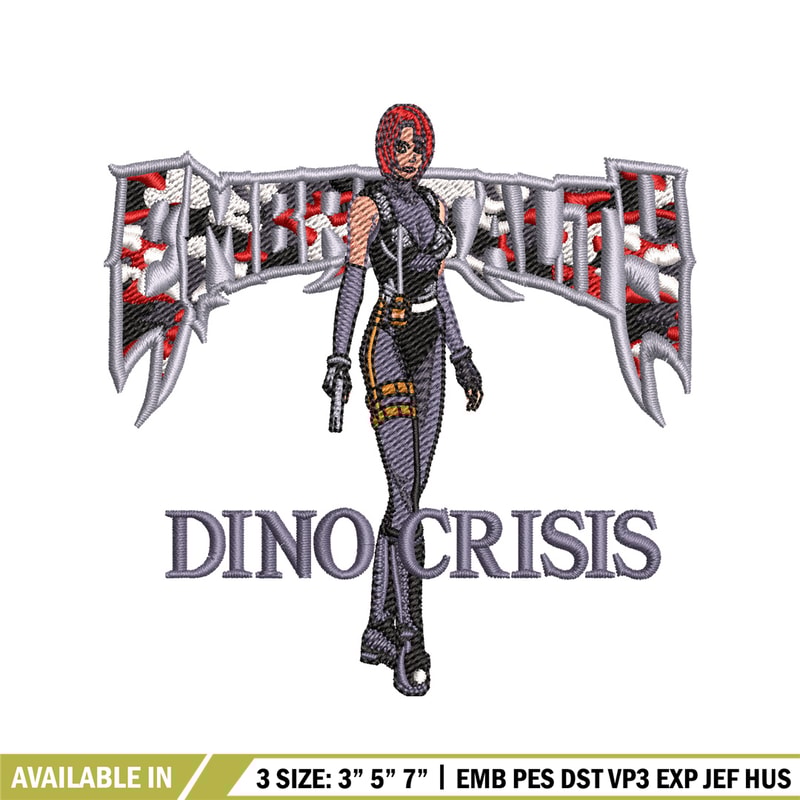 Dino Crisis embroidery design, Dino Crisis embroidery, logo design, embroidery file, logo shirt, Digital download..jpg