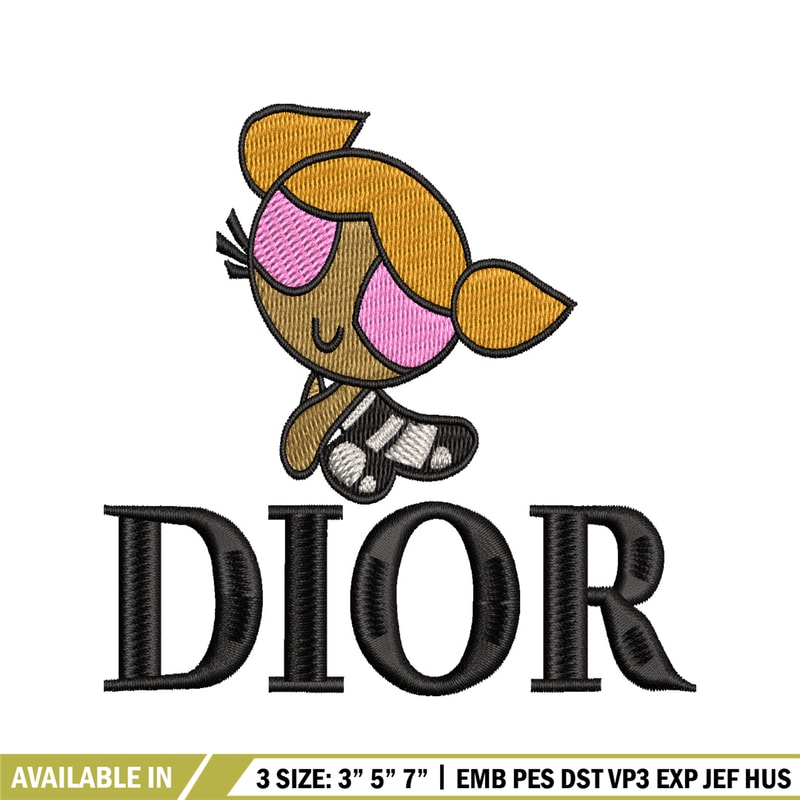 Dior Cartoon Logo embroidery design, Logo embroidery, embroidery file, animal design, logo shirt, Digital download..jpg