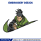 Nike Shikamaru embroidery design, Naruto embroidery, Nike design, anime design, anime shirt, Digital download.jpg